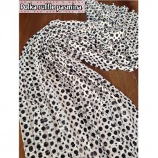 POLKA RUFFLE PASMINA