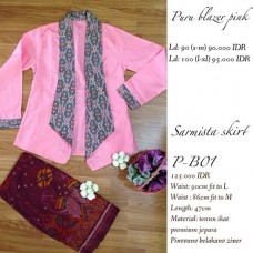 puru blazer pink